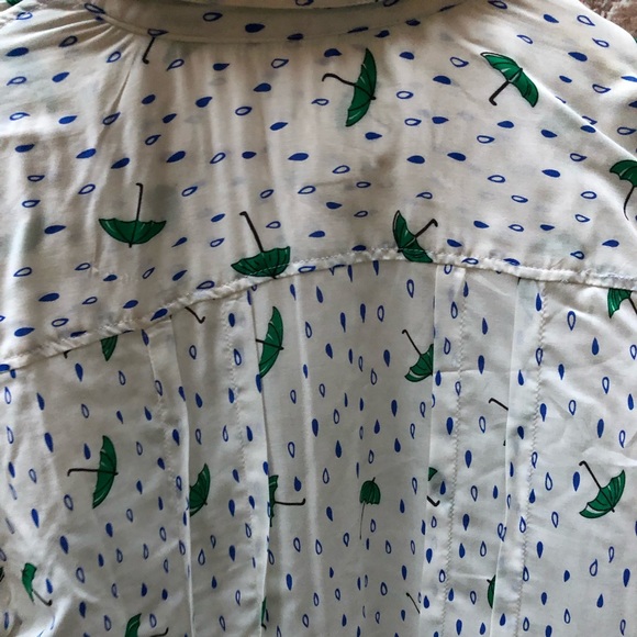 MAEVE Anthropologie umbrella button up blouse 10 - Picture 3 of 8